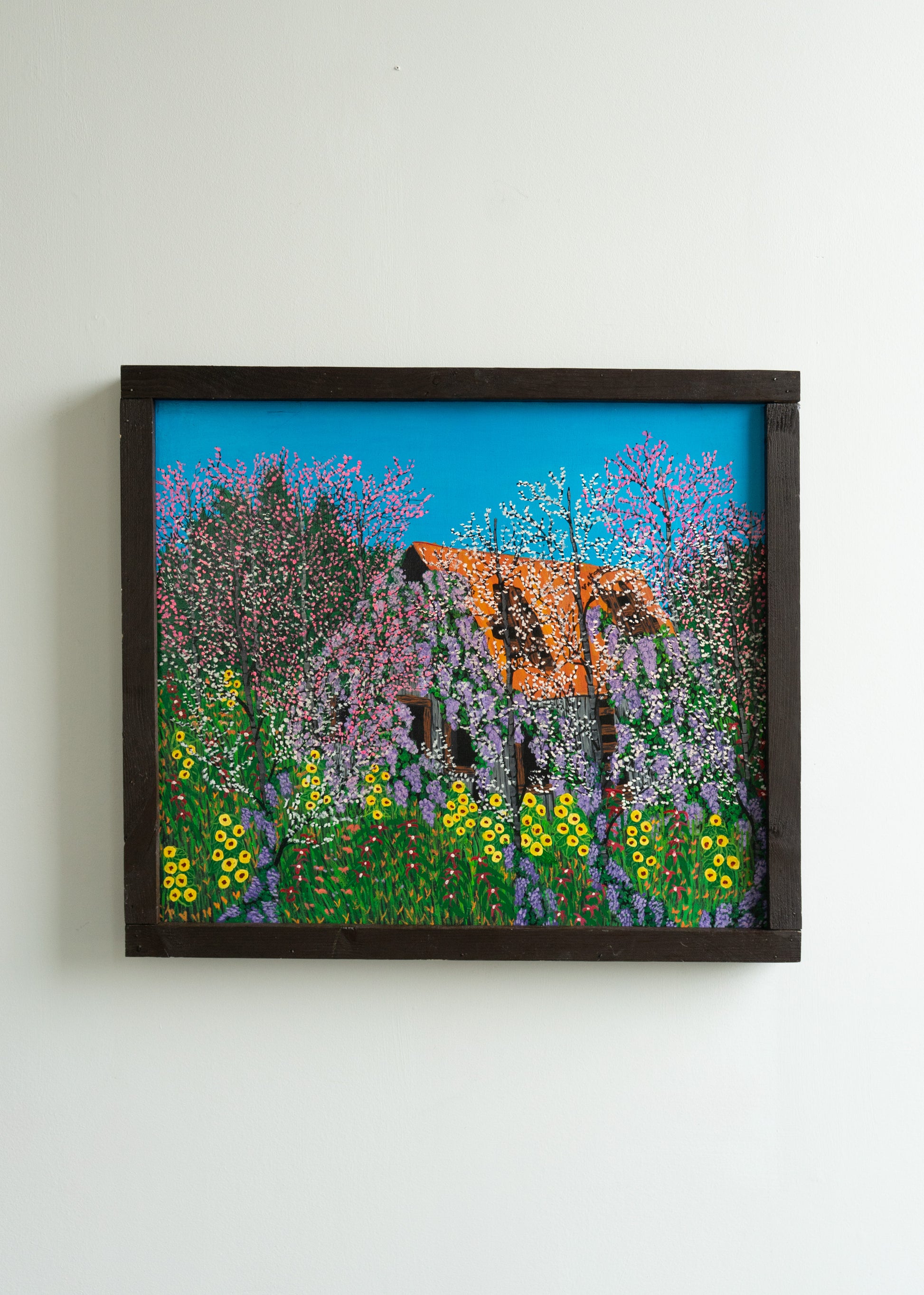 Orange Roof with Wildflowers