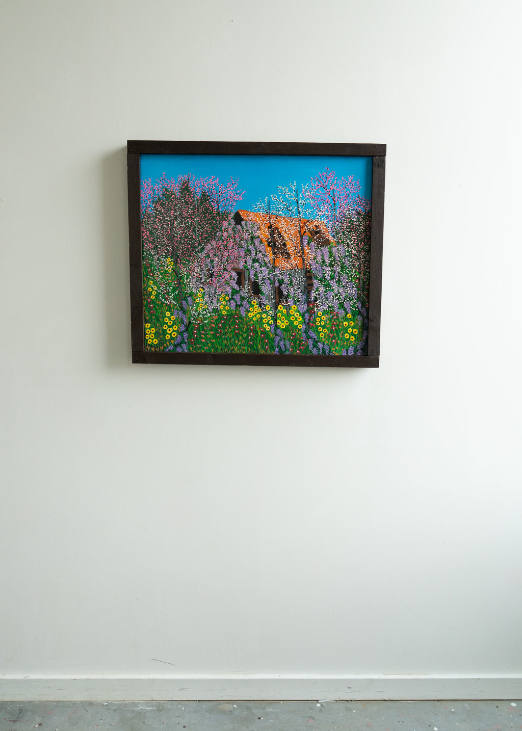 Orange Roof with Wildflowers