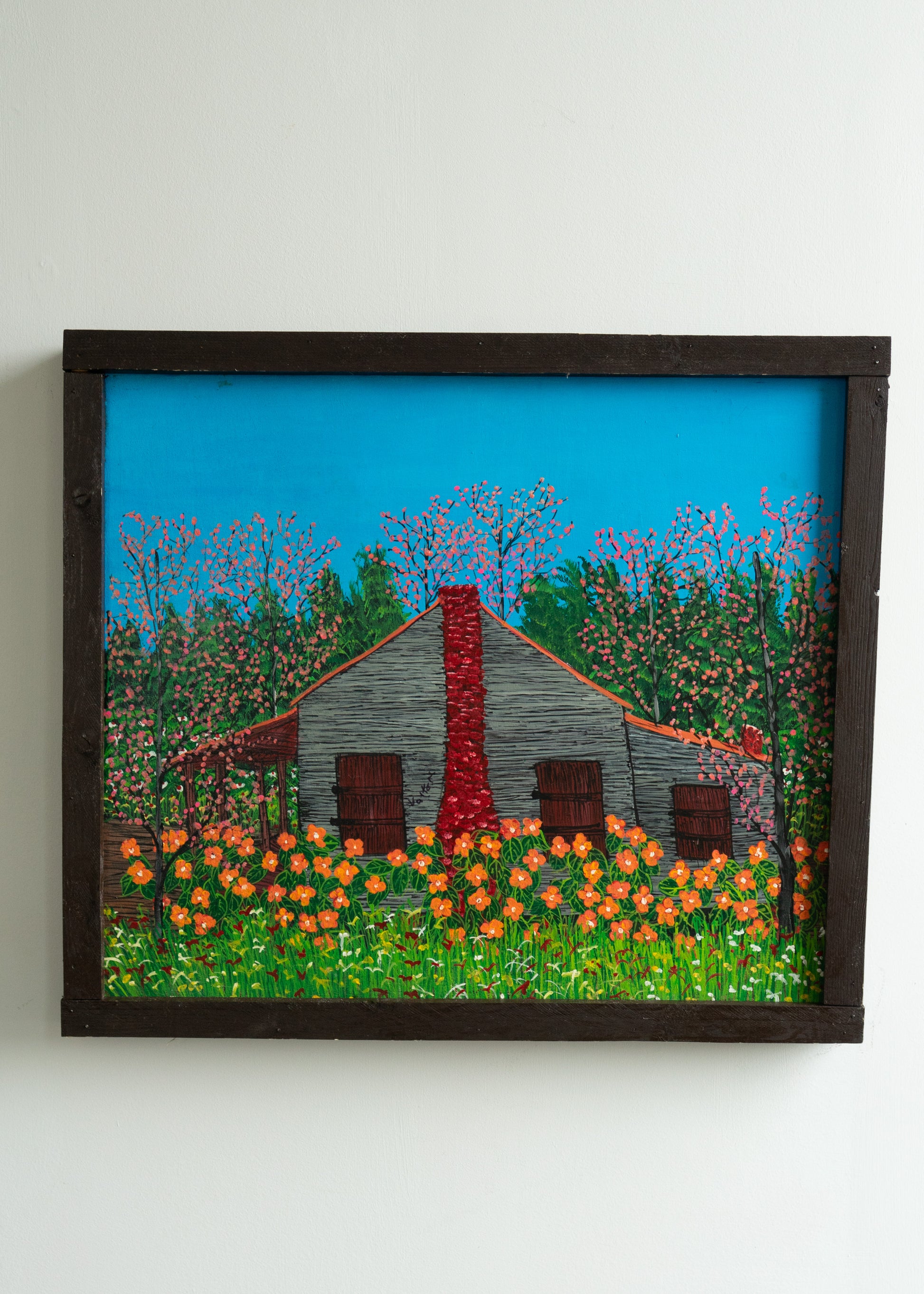 House with Orange Flowers