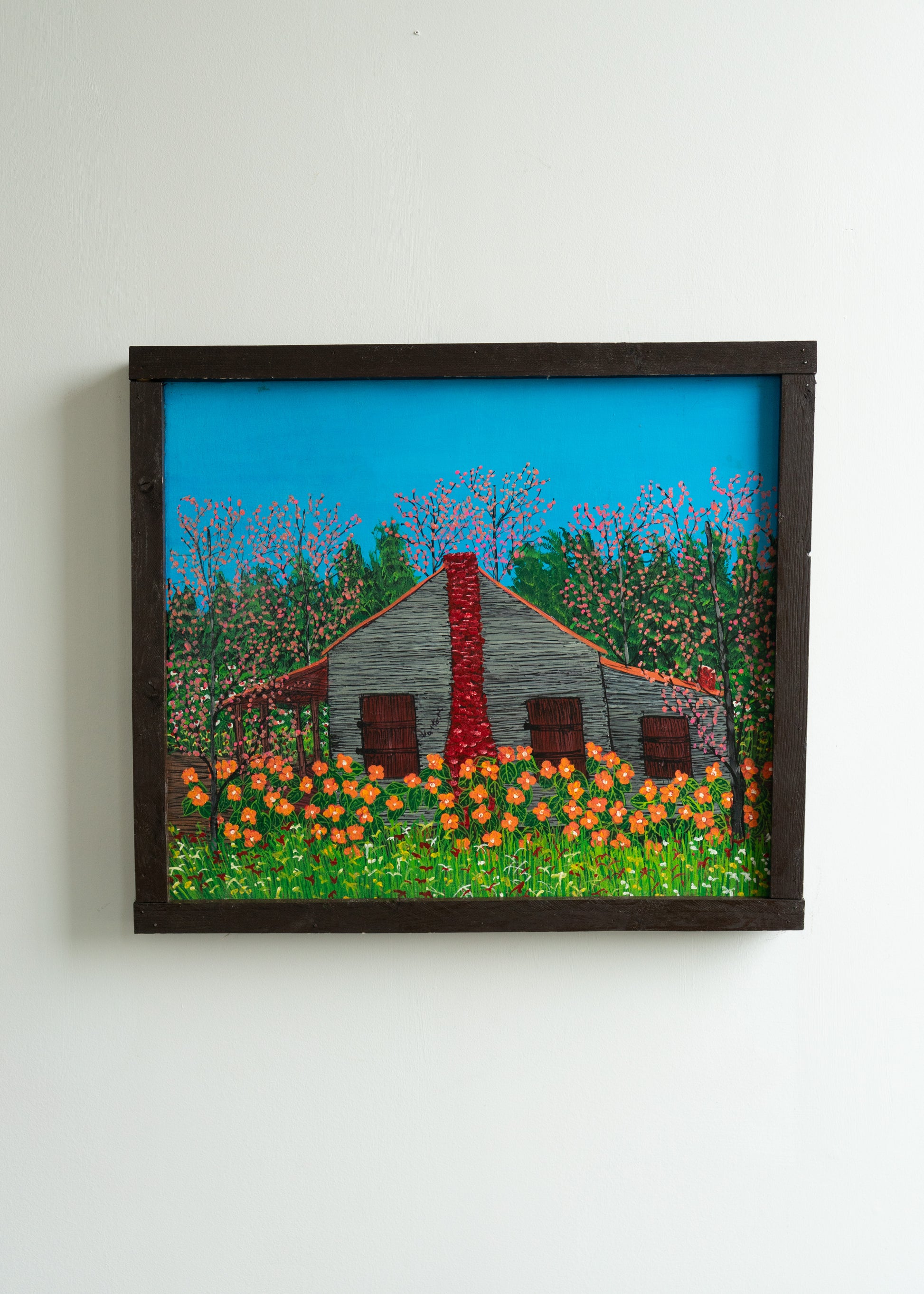House with Orange Flowers