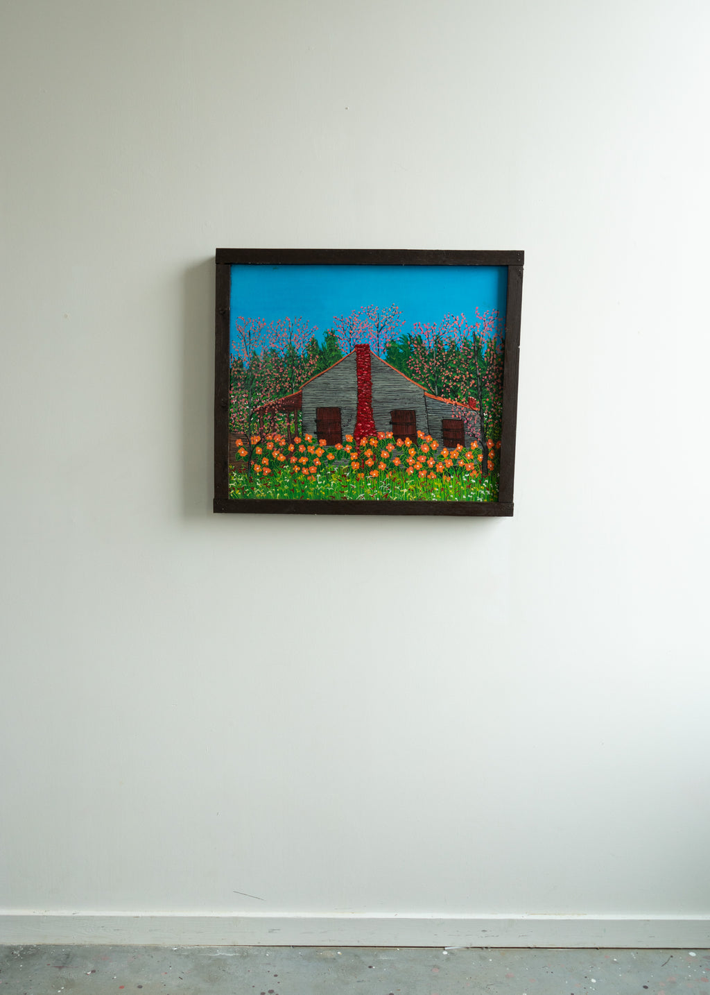 House with Orange Flowers