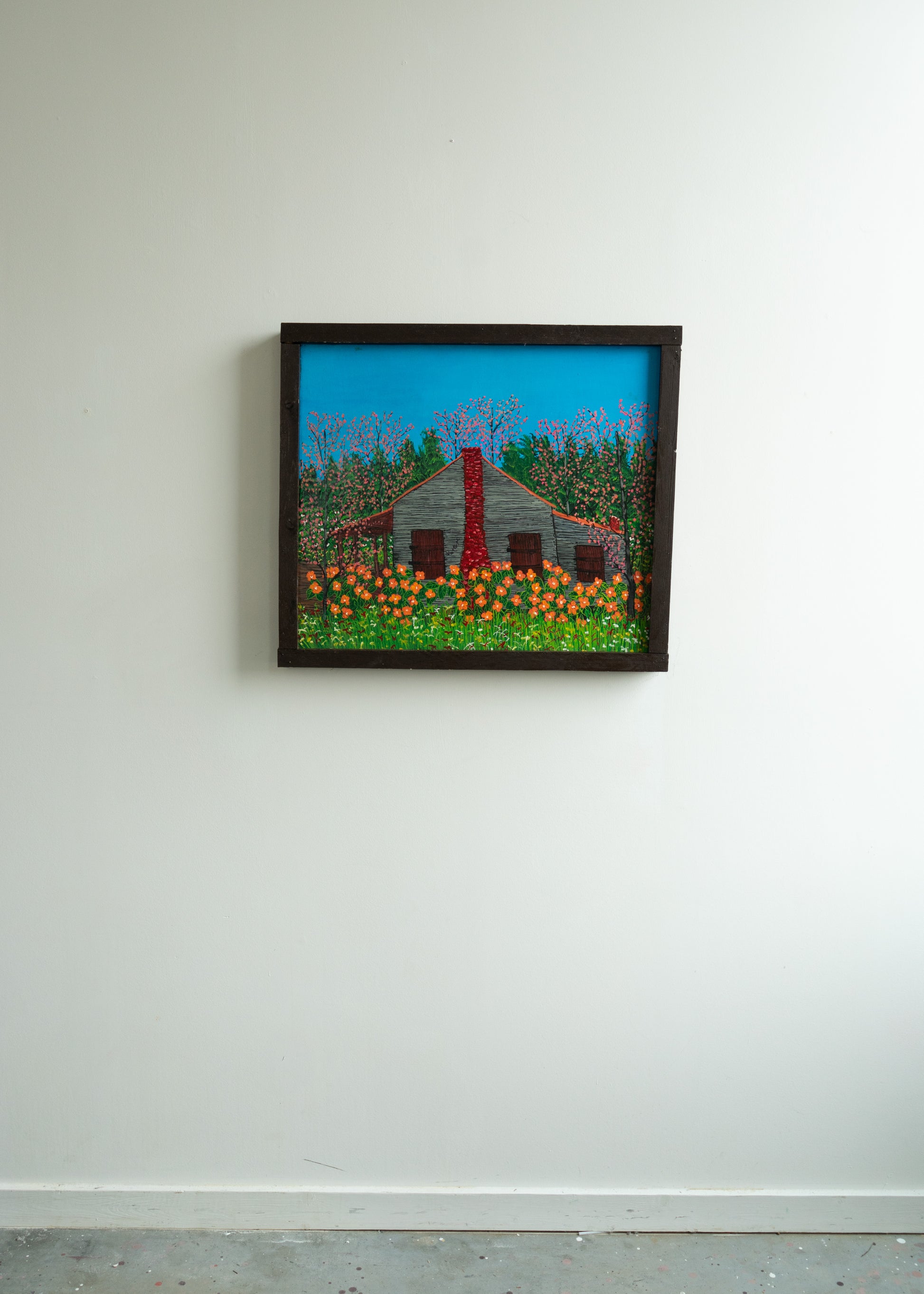 House with Orange Flowers