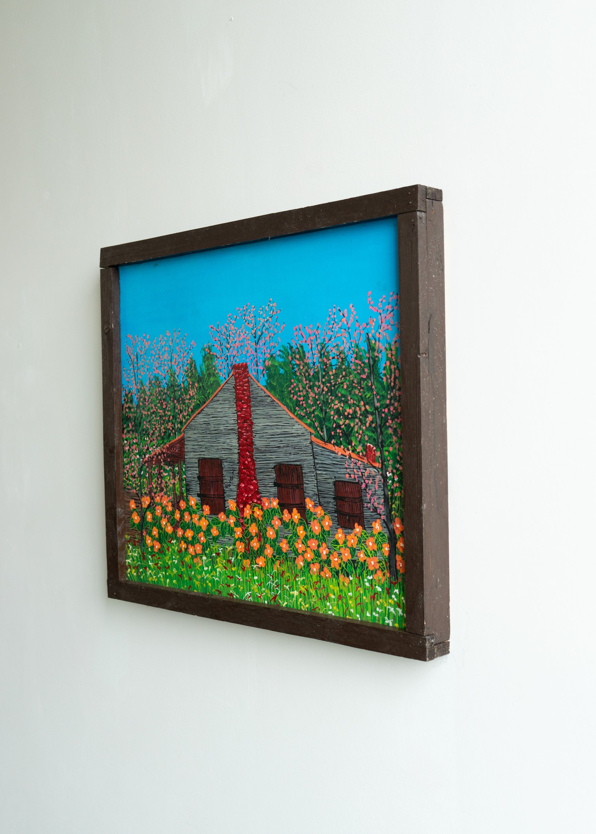 House with Orange Flowers