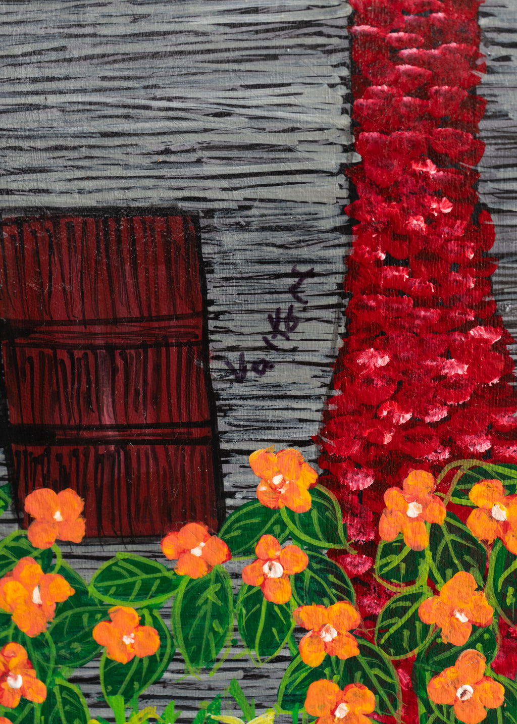 House with Orange Flowers